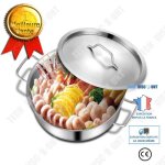 Td marmite  double poigne en acier inoxydable avec couvercle et ustensiles de cuisine - tun
