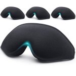 Masque de nuit - td® - noir - serre - tête élastique - lavable - voyage confortable Masque de nuit - td® - noir - serre - tête élastique - lavable - voyage confortable
