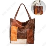 Sac fourre - tout - td - mode rtro - pu - rivets - grande capacit - paule