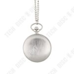 Montre de poche - td - quartz - argent sterling - 47mm - mixte