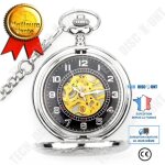 Montre de poche - td - hjj050 - mtal - mcanique manuelle - mixte