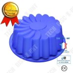 Moule à gâteau - td® - silicone fleur - anti - adhésif - bleu - 24. 5x5. 5cm Moule à gâteau - td® - silicone fleur - anti - adhésif - bleu - 24. 5x5. 5cm