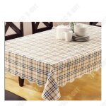 Nappe de table - td - rectangulaire - pvc anti - tache - 137x183 cm - design cossais
