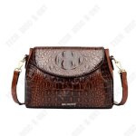 Sac de messager - td - crocodile - grande capacit - bandoulire rglable - tissu de haute qualit