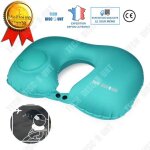 Oreiller de voyage - td® - gonflable - confort ergonomique - soulage douleur nuque - lavable Oreiller de voyage - td® - gonflable - confort ergonomique - soulage douleur nuque - lavable