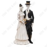 Ornement halloween - td - squelette - 13x28 cm - rsine - dcoration de mariage