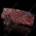 Pack clavier et souris gaming - td - ergonomique - clairage led - 5500 dpi - filaire