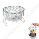 Panier  salade pliable - td - acier inoxydable - argent - 23. 5cm - 9. 5cm