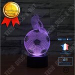 Lampe  poser - pixnor - pense football 3d - led multicolore - touch - dcoration enfant