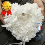 Porte alliance - td - c?ur - satin - 15 x 13 cm - romantique