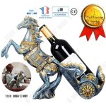 Td� porte - bouteille vin mural bois original cheval design isotherme meuble cuisine en r�sine r�tro ...