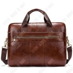 Porte - documents en cuir - business - grande capacité - sac pour ordinateur portable - rétro - homme ... Porte - documents en cuir - business - grande capacité - sac pour ordinateur portable - rétro - homme ...