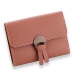 Porte - monnaie - td - terracotta - cuir pu - souple - multi - rangements