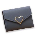 Porte - monnaie - td - petite taille - cuir - gris - simple