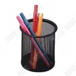 Td� pot � crayons en maille noir / fournitures de bureau bo�te de rangement pour stylo pratique