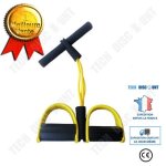 Extenseur de musculation lastique de rsistance - td - jaune - 51x25cm - mixte - dbutant
