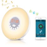 Rveil lumineux - td - simulation sunrise - radio fm - veilleuse crpusculaire - chargeur intgr