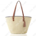 Sac à bandoulière - td® - paille - beige clair - tissé - femme Sac à bandoulière - td® - paille - beige clair - tissé - femme