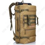 Sac  dos extrieur - td - grande capacit 50l - impermable - kaki - polyester oxford haute densit ...