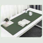 Sous - main de bureau - td® - double face - cuir pu - vert - 120x60 cm Sous - main de bureau - td® - double face - cuir pu - vert - 120x60 cm