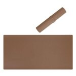 Sous - main de bureau - td® - double face - pu cuir synthétique - 120x60 cm - imperméable - marron Sous - main de bureau - td® - double face - pu cuir synthétique - 120x60 cm - imperméable - marron