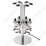 Td support 6 bouteilles design avec doseur alcool en aluminium / 6 ttes verseur de vin en bouteille ...