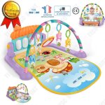 Td tapis aire dveil support musical bb fille garon chansons jouets jardin enchant naissance piano ...