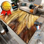 Tapis de sol - td® - velours de diamant dor - 140x200 cm - antidérapant - motif animal Tapis de sol - td® - velours de diamant dor - 140x200 cm - antidérapant - motif animal