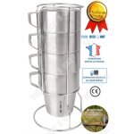 Td tasse  caf originale isotherme ensemble de 4 acier inoxydable th boisson chaude et froide gobelet ...