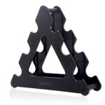 Rack à haltères 3 niveaux - tech discount - support 13 kg - matériau ppc - noir - compact Rack à haltères 3 niveaux - tech discount - support 13 kg - matériau ppc - noir - compact