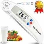 Thermomtre de cuisine - td - pliable - acier inoxydable - lecture instantane - rtro - clairage
