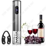 Tire bouchon �lectrique - td� - rechargeable - aluminium - sans fil - d�capsuleur automatique