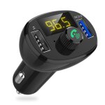Transmetteur fm - td� - bluetooth 5. 2 - chargeur usb double - mains libres - lumi�re dambiance