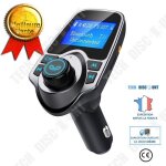 Transmetteur fm - td® - bluetooth mp3 - appel mains libres - double recharge usb - micro sd / tf Transmetteur fm - td® - bluetooth mp3 - appel mains libres - double recharge usb - micro sd / tf