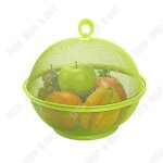 Ustensiles de cuisine - td - panier dgouttage - acier inoxydable - 27 cm - couleur verte