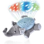 Td veilleuse projecteur musicale et lumineuse peluche veilleuse jouet projecteurs toiles  pile lphant ...