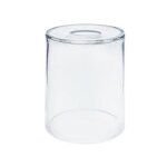 Teak - abat - jour cylindre verre cylindre transparent 1 ampoule e27 style: pop color d12xh15cm