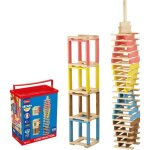 T�cap multicolor - jeu d�quilibre et de construction - jeujura - 200 pi�ces