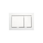 Tece - tecebase plaque de commande double touche blanc (9240700) Tece - tecebase plaque de commande double touche blanc (9240700)