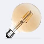 Ampoule led filament e27 6w 600 lm dimmable g95 gold no flicker 2700k blanc chaud Ampoule led filament e27 6w 600 lm dimmable g95 gold no flicker 2700k blanc chaud
