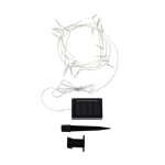 Guirlande led ext�rieure solaire lilac 2m 3000k blanc chaud