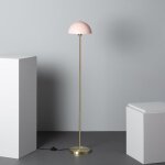 Lampadaire mtal et verre shelley madow rose pastel