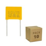 Pack 10 condensateurs anti - scintillement led 047uf 310v ac jaune