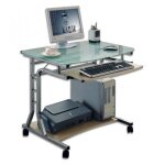 Techly - techly ica tb pc par ordinateur de bureau compact publique mtallique 3791e et verre roues