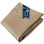 Tecplast b�che pour carport 25x3 m lp506cp beige fonc� - garantie 5 ans - toile pvc �tanche pour abri ...