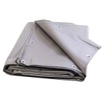 Tecplast bche pour carport grise 2x3 m xp640cp - garantie 10 ans - toile pvc tanche pour abri de voiture ...