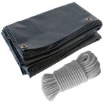 Tecplast pack toile pergola gris anthracite 3x4 m + sandow gris 20m - bche pergola prte  poser lp506pr ...