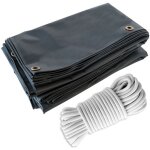 Tecplast pack toile pergola gris anthracite 3x4 m + sandow blanc 20m - b�che pergola pr�te � poser lp506pr ...