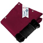 Tecplast pack toile pergola rouge bordeaux 3x4 m + sandow noir 20m - b�che pergola pr�te � poser lp506pr ...