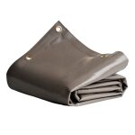 Tecplast toile pergola taupe 4x4 m lp640pr - garantie 8 ans - bche pergola ou tonnelle tanche en pvc ...